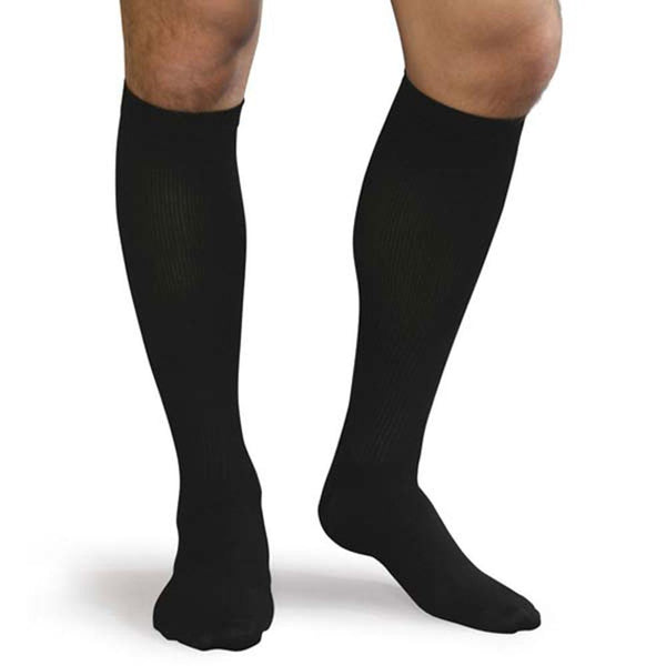 Men's Ribbed Dress Support Socks (20-30 mm Hg Compression) - 3 Pack -  by Advanced Orthopaedics - Superior Braces - SuperiorBraces.com