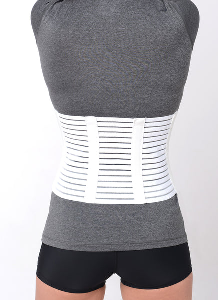 Breathe Lite Back Support - White Color -  by Advanced Orthopaedics - Superior Braces - SuperiorBraces.com