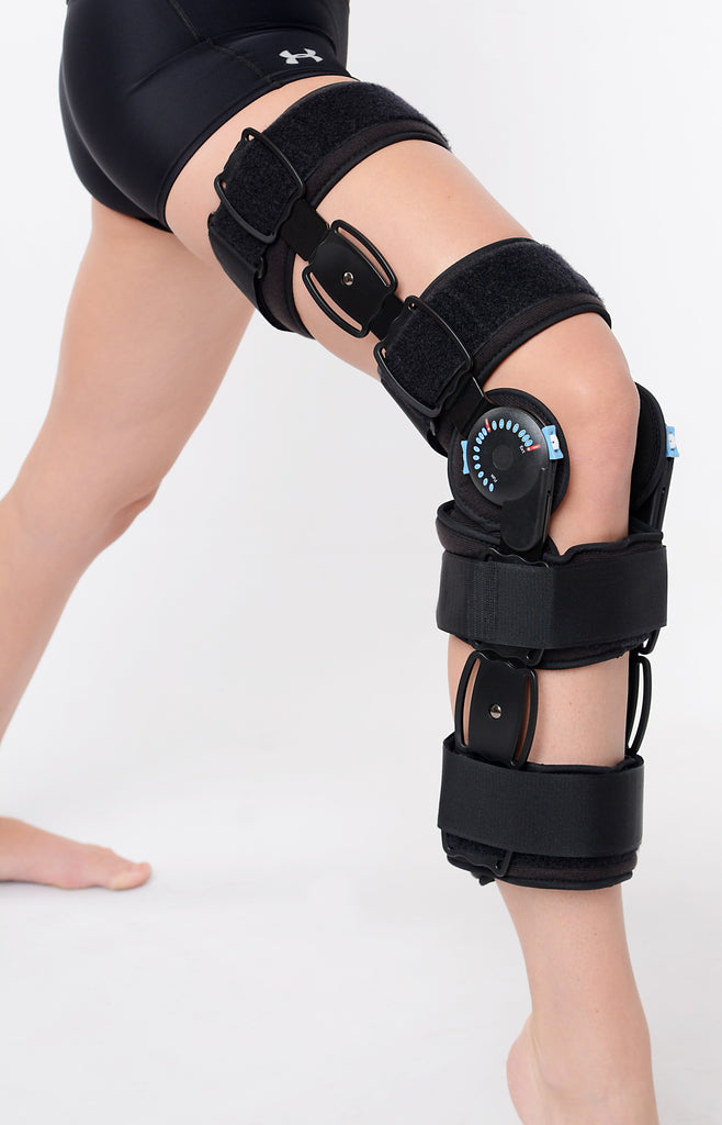 ROM Knee Brace Knee Support Knee Immobilizer Brace Adjustable for Universal