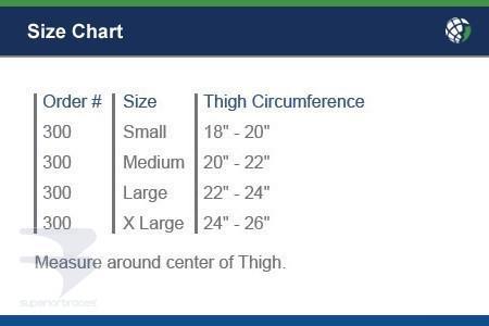 Neoprene Thigh Sleeve Support -  by Advanced Orthopaedics - Superior Braces - SuperiorBraces.com