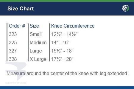 Elastic Slip-On Knee Support (Open Patella) -  by Advanced Orthopaedics - Superior Braces - SuperiorBraces.com