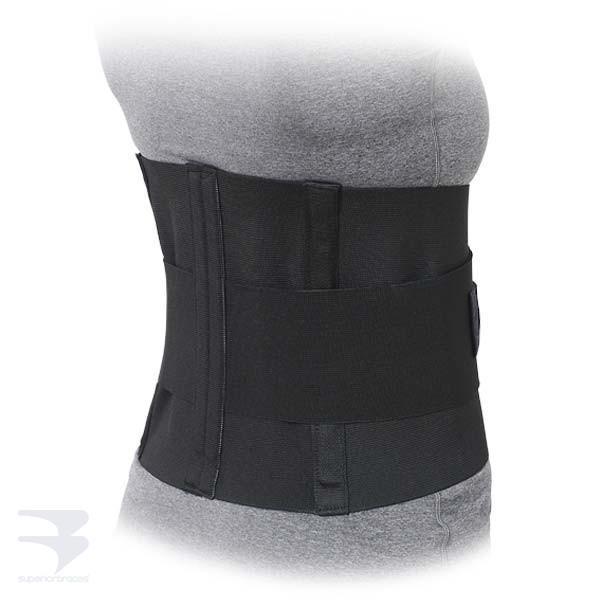 10" Lumbar Sacral Support w/ Double Pull Tension Straps - Black - (20"-58" Waist) -  by Advanced Orthopaedics - Superior Braces - SuperiorBraces.com