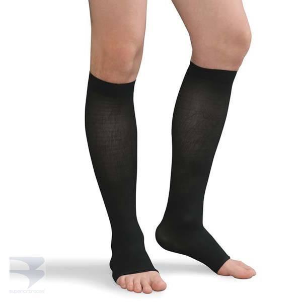 Compression Knee Highs - Unisex (30-40 mm Hg Compression - Open Toe) -  by Advanced Orthopaedics - Superior Braces - SuperiorBraces.com