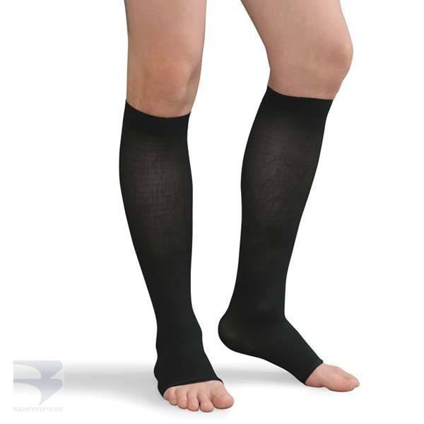 Compression Knee Highs - Unisex (20-30 mm Hg Compression - Open Toe) -  by Advanced Orthopaedics - Superior Braces - SuperiorBraces.com